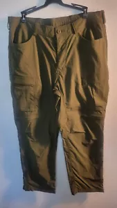 REI Co-Op Pants Mens 38Wx30L Green Nylon Hiking Outdoor Lightweight - Picture 1 of 15