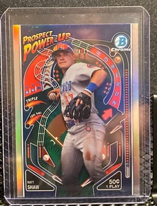 Matt Shaw 2024 Bowman Chrome Prospect Power-Up - Cubs - Picture 1 of 2