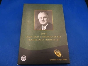 2014 Franklin D. Roosevelt Coin & Chronicle Set - OGP Mintage: 19,159 BEAUTIFUL  - Picture 1 of 8