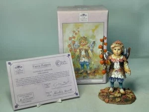 Christine Haworth ELFIN LANTERNS Figurine BOX + COA Fairy Poppets Leonardo - Picture 1 of 8