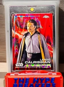 Lando Calrissian RED RAYWAVE SP Refractor 2024 Topps Chrome Star Wars #106 - Picture 1 of 2