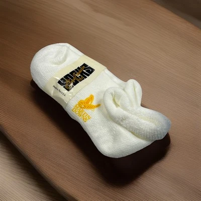 Meias vintage Gean Edwards acrílico branco Martin Downs tamanho 10-13 feitas nos EUA anos 90 - Imagem 1 de 4