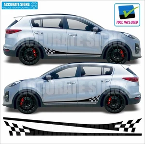 Stickers for Kia Sportage side stripes decals Vinyl Graphics - Picture 1 of 2