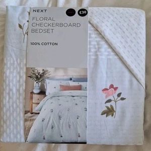 next double duvet set Blue Floral Reversible Bnwt Still In Store - Picture 1 of 6