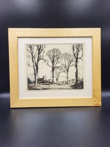 Freda Marston (1895-1949) 'Winter Sunshine' (Hadleigh, Suffolk) Signed Etching - Picture 1 of 8