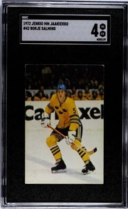 Jenkki MM Jaakiekko 1972 VM Ishockey #42 Borje Salming Brynas XRC RC HOF SGC 4 - Imagen 1 de 2