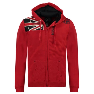 Географическая Норвегия толстовка с капюшоном Gatsby красный человек - Изображение 1 из 3