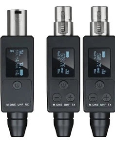 RA80 M-ONE UHF Microphone Wireless System Wired Wireless Microphone TX RX XLR.32 - Picture 1 of 14