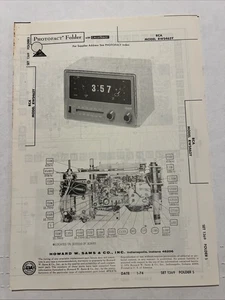 Vintage Sams Photofact Schematic 7-1974 RCA MODELO RWS463Y - Imagen 1 de 2