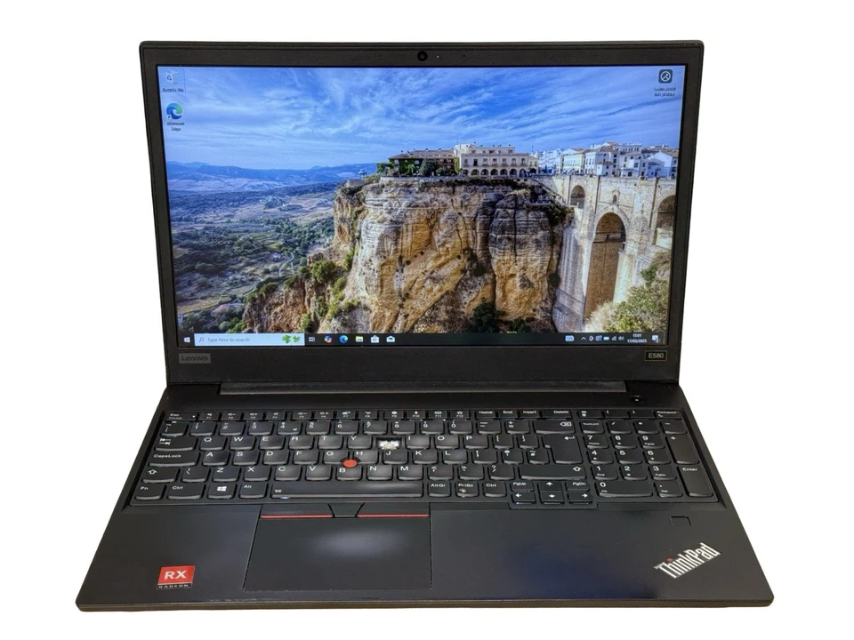 Lenovo ThinkPad E580 15.6" Quad i7-8550U 8GB 256GB NVMe WIFI Windows 10 Laptop N - Image 1 of 4