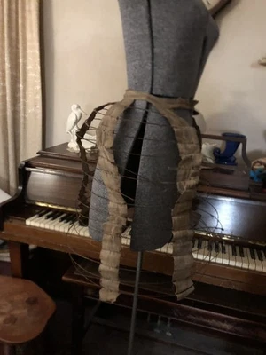 Vintage Antique 1800’s Victorian Metal And Cloth Bustle Cage Attic Find - Image 1 of 4