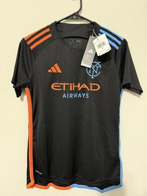 Adidas MLS New York City FC 24/25 Away Black Women's Small Jersey soccer IP6009 - Image 1 of 4