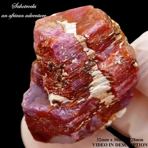 Corundum variety ruby - Soutpansberg Range Limpopo South Africa - Picture 1 of 12