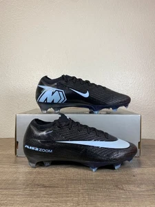 Size 8-Men’s Nike Zoom Vapor 16 Elite FG 'Black Ice Blue' FQ1457-001 Cleats New - Picture 1 of 5