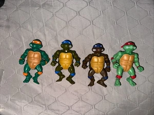 Lote de figuras de Teenage Mutant Ninja Turtles 2013 Leo Raph Michelangelo Don Bare - Imagen 1 de 9