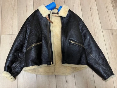 VTG WWII USAAF D-1 Flight Mechanics Jacket Perry Sportswear Shearling 1942 17808 - Image 1 of 4