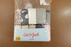 Cat & Jack Girls Size 10 Multi-Color Cotton Hipster Underwear 10 Pack New - Picture 1 of 5