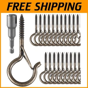 50 Pack Q Hanger Hooks for Outdoor String Lights - Picture 1 of 9