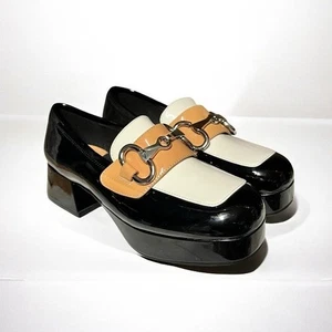 🌻NEU Jeffrey Campbell Student-2 Leder Plateau Halbschuhe Größe 6,5 [lesen] - Bild 1 von 14
