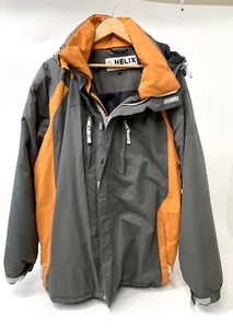 HELIX MEN'S SIZE XL GRAY HOODED SNOWBOARD SKIING WINTER JACKET - Picture 1 of 5