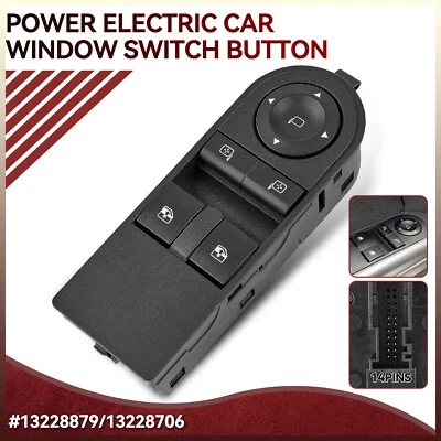 Vorne Links Elektrischer fensterheber schalter Für Opel Astra H Zafira  13228879 - Bild 1 von 4