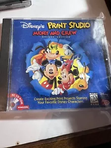 Disney Interactive Mickey & Crew Print Studio Deluxe Edition PC CD-ROM new 1995 - Picture 1 of 4