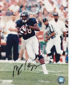 FOTO FIRMADA 8 X 10 IP GTP Marcus Robinson Chicago Bears - Imagen 1 de 1