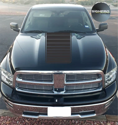 Nuevo capó fader calcomanía vinilo rayas rally gráficos 1500 2500 3500 para Dodge Ram  Foto 1 de 3