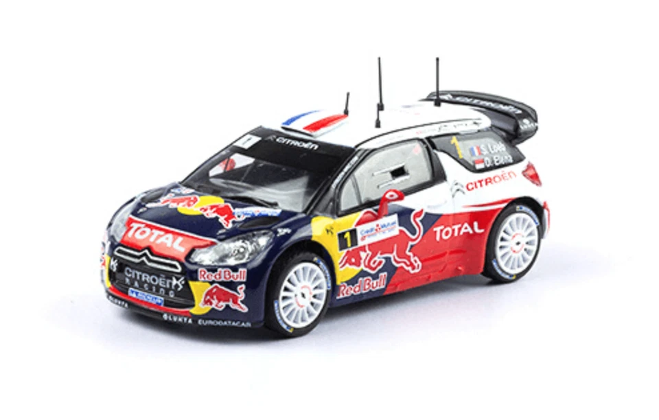 Citroën DS3 WRC 2012 Sebastian Loeb - Elena Raro Rally Diecast Car 1:43+Revista Foto 1 de 4