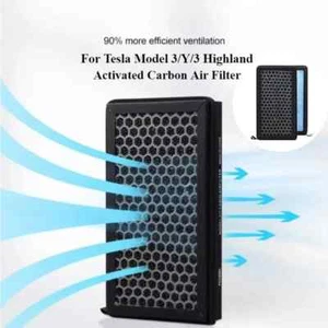 2pcs Air Conditioning Filter Replacement Kit for Tesla Model 3/Y/3 Highland 2024 - Picture 1 of 16