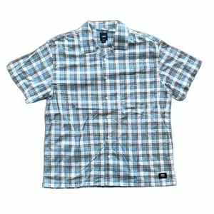 Brand New Mens Vans Wynden Woven Button Up White/Citadel Size Medium - Picture 1 of 2