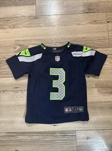 Nike NFL Seattle Seahawks #3 Russell Wilson Football Jersey Blue Toddler Size 2T - Picture 1 of 8