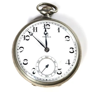 Reloj Bolsillo Omega 15 Jewel Hombre Cara Abierta - Imagen 1 de 5