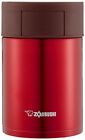 Zojirushi stainless steel food jar 450ml Clear Red SW-HC45-RC