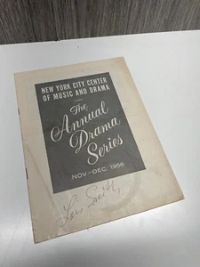 Lois Smith Autographed Playbill New York City Center 1956 Drama Series - Picture 1 of 10