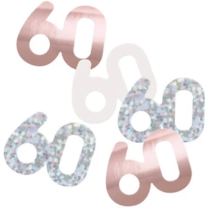 60th Wedding Anniversary Party Table Confetti Decoration Diamond Wedding Party - Picture 1 of 3