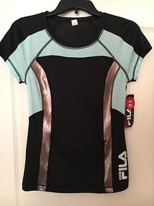 Women's Fila Sport Rogue Crew Neck Wicking Workout Tee Sz XS- w/pocket~NWT $34 - Picture 1 of 11
