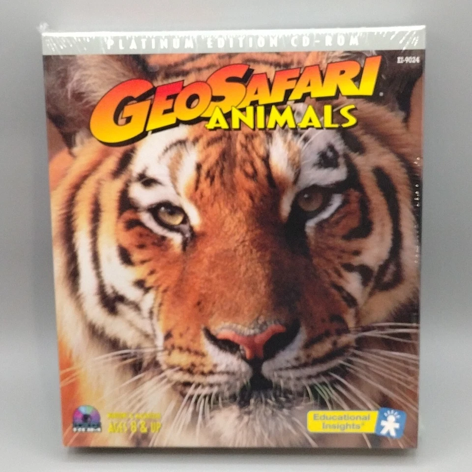 NEW GeoSafari Animals Platinum Edition Big Box CD-Rom 2000 Educational Insights  - Image 1 of 4