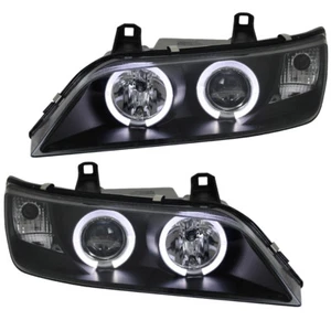 Scheinwerfer Angel Eyes für BMW Z3 Bj. 96-02 Roadster Cabrio Coupe Schwarz - Bild 1 von 4
