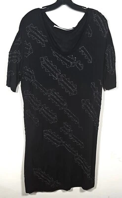 Vestido para mujer Twelfth Street Vincent negro con cuentas sin talla - Ver descripción Foto 1 de 4