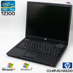 HP COMPAQ NX6310 PORTATILE NOTEBOOK WINDOWS XP PRO DVDRW 15" 250 GB HDD 1 GB RAM - Foto 1 di 12
