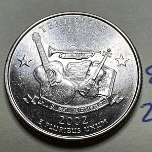 2002 D - Tennessee - State Quarter 25C 8980N - Picture 1 of 3