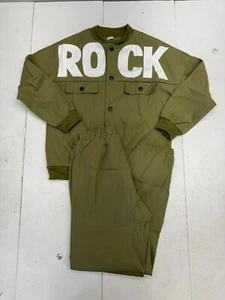 Shein Kids Green 2 Piece Button Up Jacket Pants Set Boys Size 12y - Picture 1 of 12