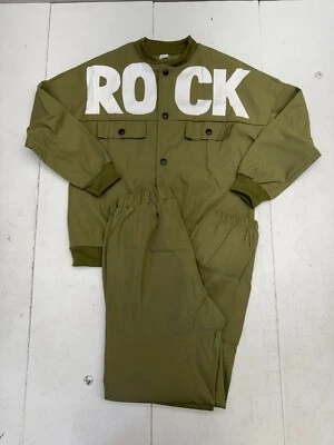 Shein Kids Verde 2 Piezas Chaqueta Con Botones Conjunto Pantalones Niños Talla 12y Foto 1 de 4