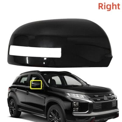Tapa de cubierta de espejo retrovisor derecho puerta conductor negro para Mitsubishi Outlander 2013-2019 Foto 1 de 4
