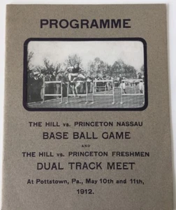 1912 Hill vs Princeton Nassau Baseball, Hill vs Princeton Freshman Track Program - Picture 1 of 9