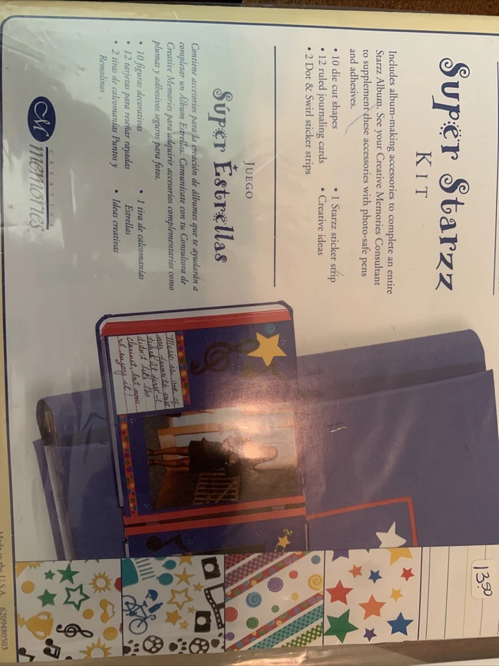 Kit de álbum Creative Memories Super Starzz 8x8 Foto 1 de 1