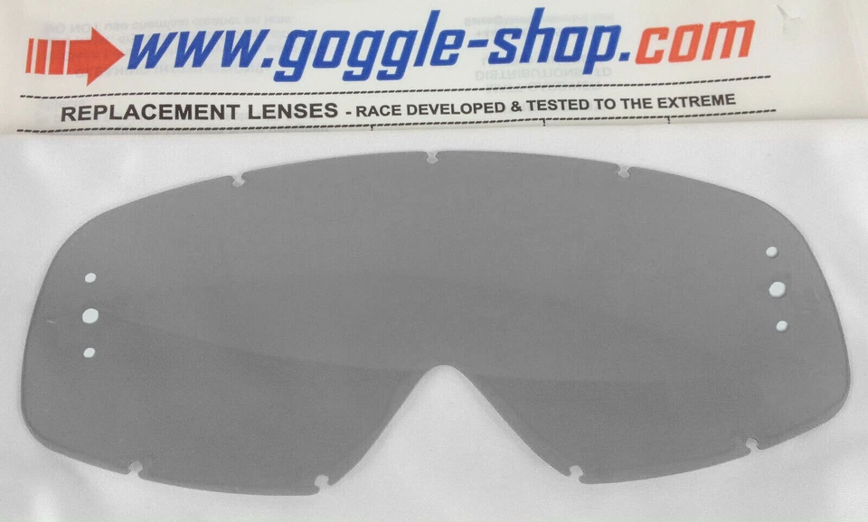 GOGGLE-SHOP ROLL-OFF LENS SMOKE TINT fits OAKLEY O FRAME MOTOCROSS MX GOGGLES