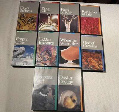 10 Moody Bible Science Classics VHS Set Foto 1 de 4
