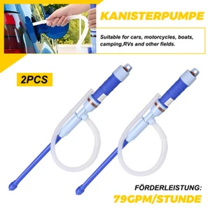 2xFür Wasser/?l Benzin Diesel Elektrisch Pumpe Fasspumpe Kanisterpumpe Handpumpe - Bild 1 von 12